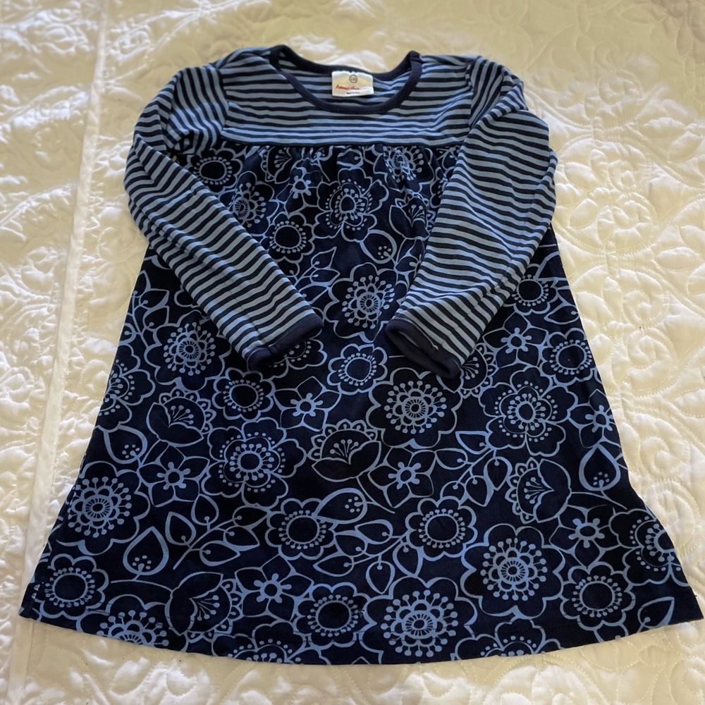 Hanna Andersson Stripe/Floral Dress